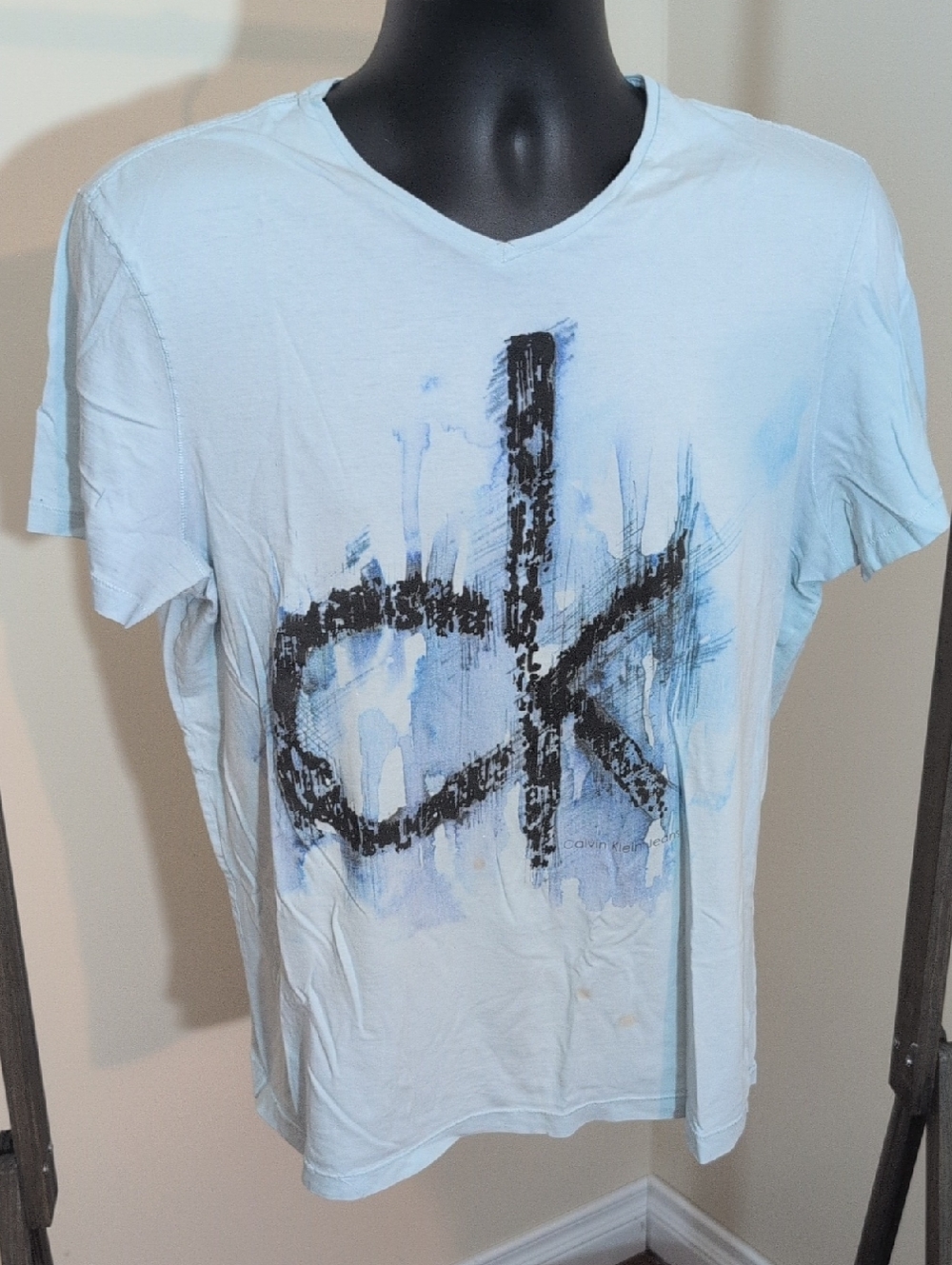 Calvin Klein Jeans | Light Blue Tee with Gray Logo